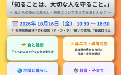 10/16(金)10:30〜【チカホパネル展】@札幌駅前通地下歩行空間